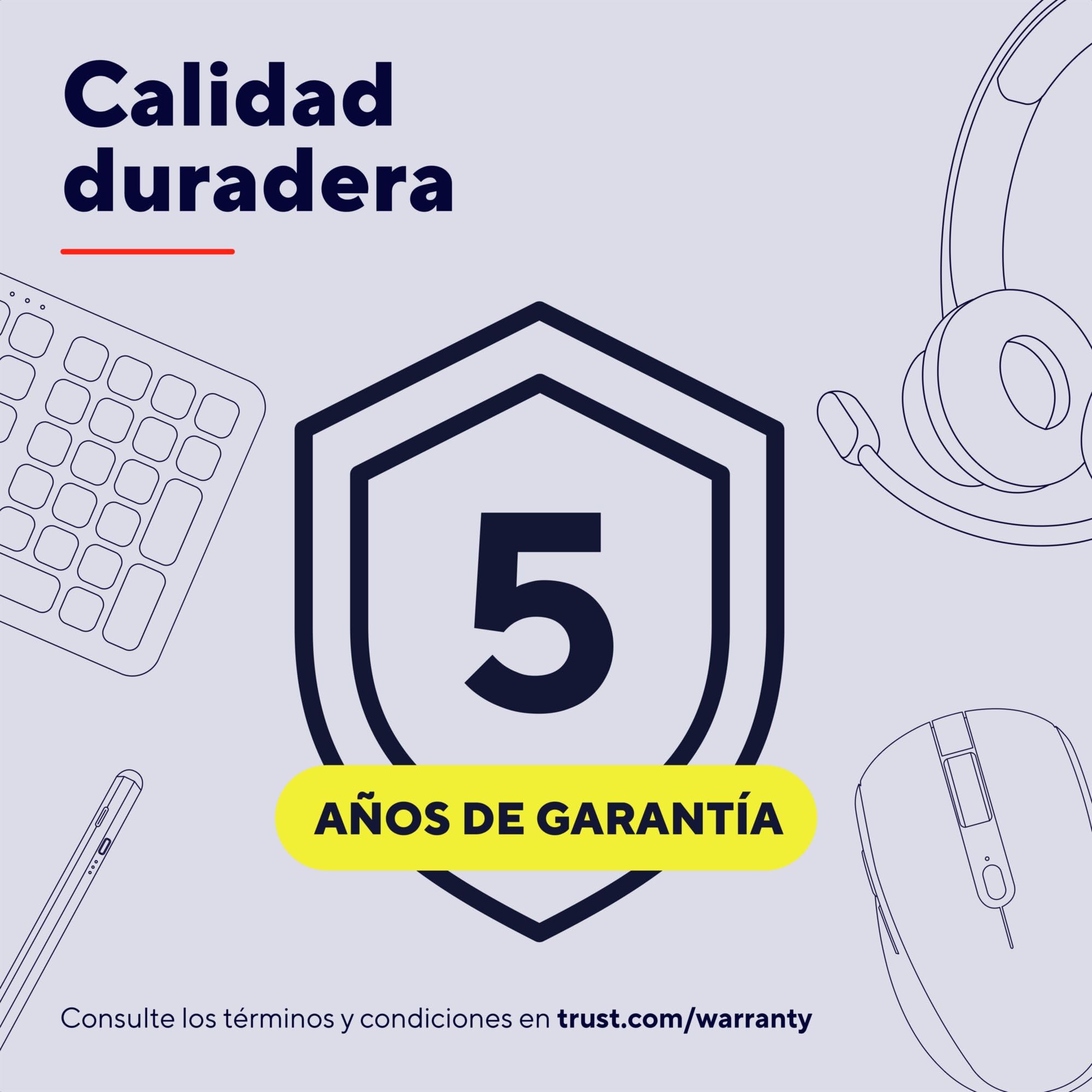 Trust Vylor Hub USB C 8-in-1 Adaptador HDMI 4K a 60Hz, Gigabit Ethernet, Lector de Tarjetas SD/MicroSD, USB-C USB-A, Puerto de Carga 100W, Docking Station PC Computadora Portátil DELL HP MacBook