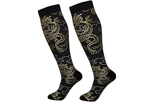 Dragon Warm Comfort Chinese Crew Compression Socks