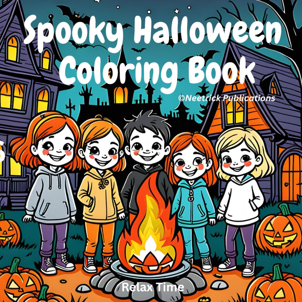 Spooky Halloween Coloring Book for Adults & Teens: 40 Fun & Creepy Designs for Relaxation & Creativity