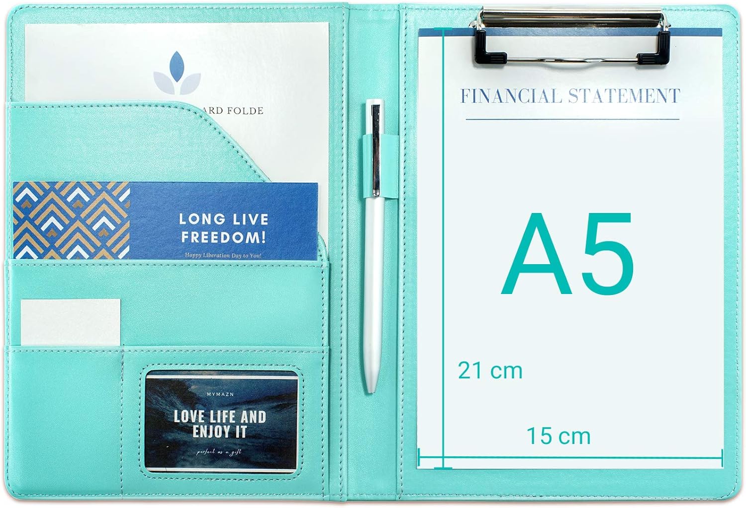 Folder A5 Clipboard Folder A5 Conference Folder for Legal Pad, Pu