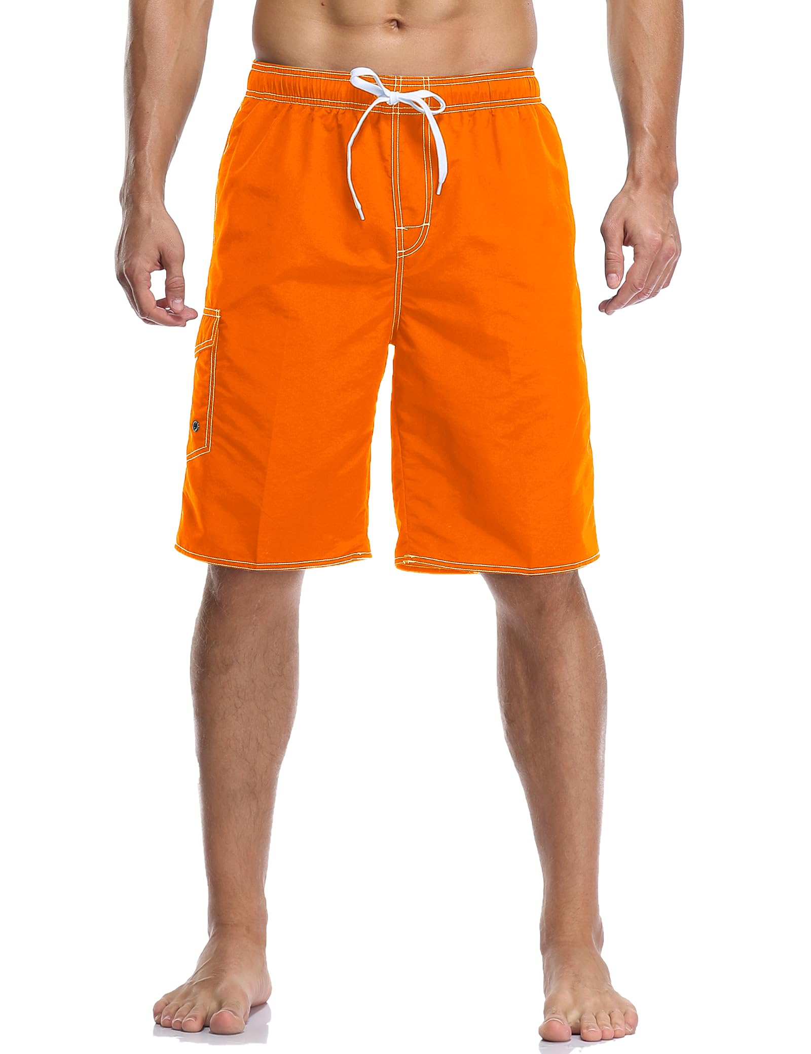 Vocanbomor Men's Quick Dry Swim Trunks Board Shorts Swimwear Bathing Suits