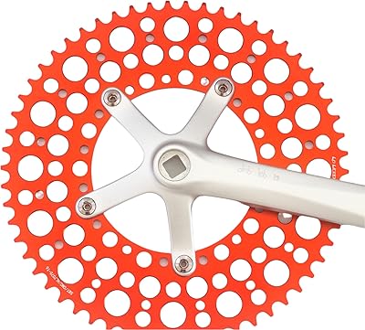 London Craftwork Stylish 56T Chainring for BROMPTON folding bike in Red