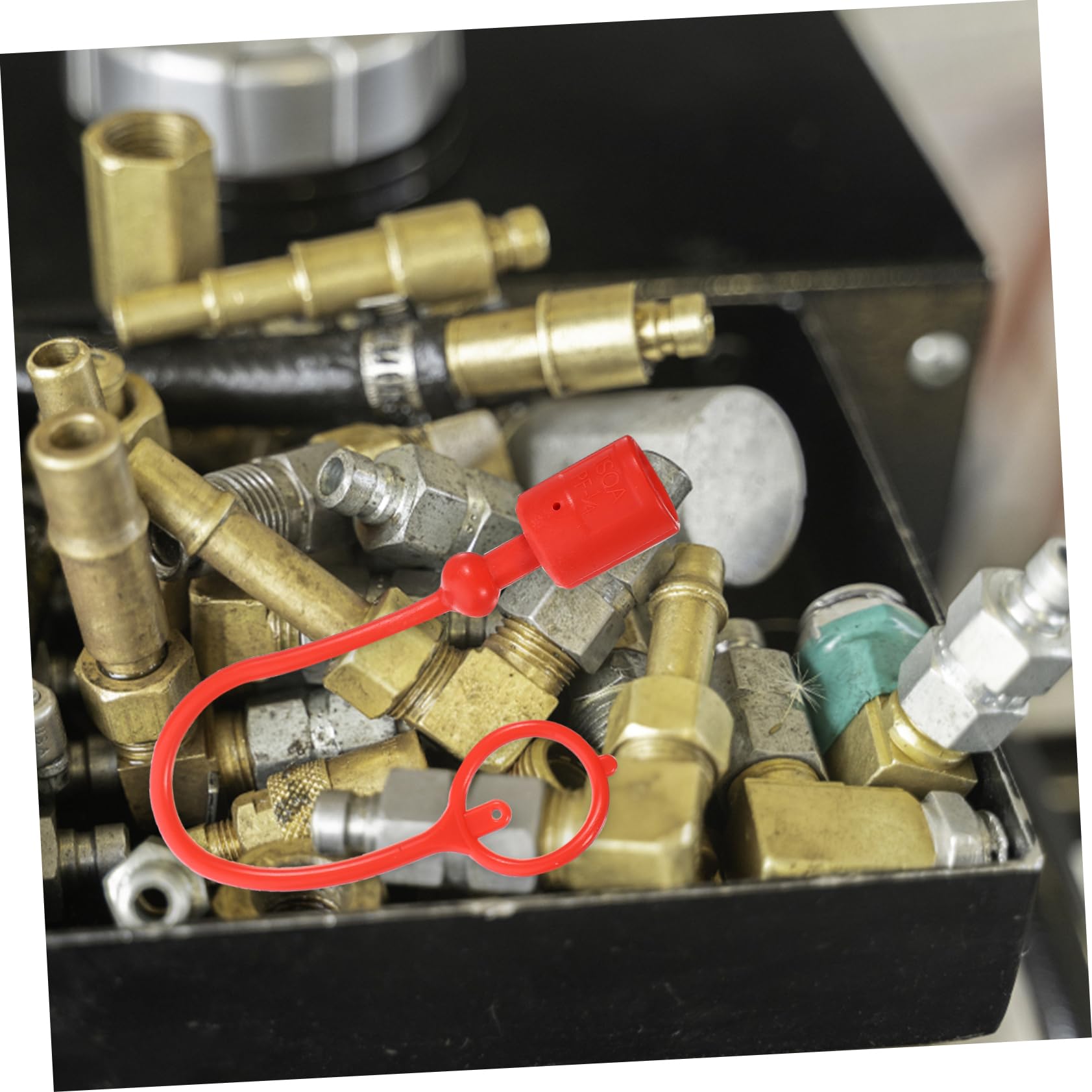 GLEAVI Staubschutzkappe Druckluft 8 Sätze Schutzkappe Für Schnellverbinder Plastikhüllen Plastikdeckel Kunststoffabdeckungen Für Schnelladapter Hydraulikschlauchabdeckungen Mehrfarbig Koppler