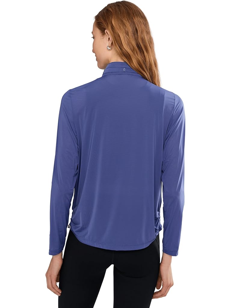 Gray Jamie Sadock Sunsense 35 SPF Lightweight Full Zip Jacket