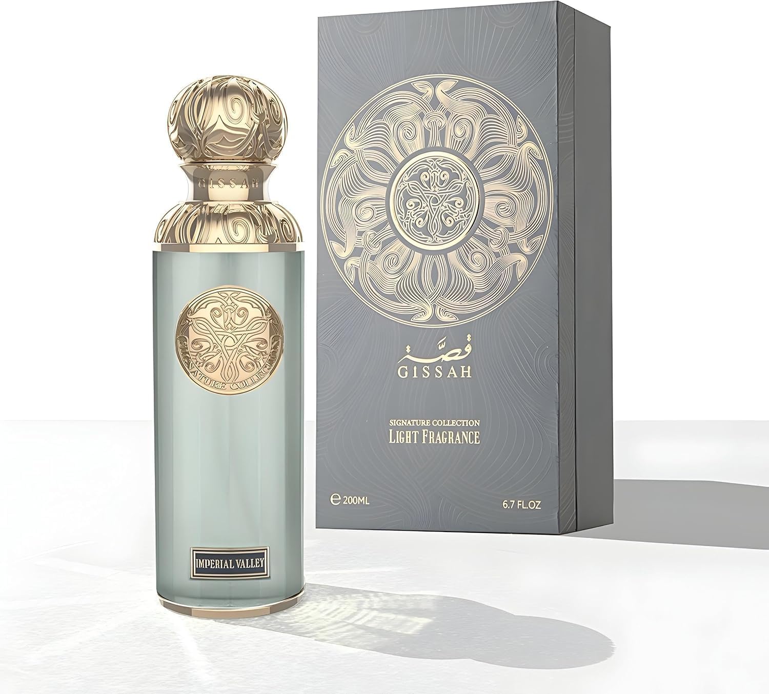 GISSAH Imperial Valley EDP Unisex Perfume - 200ml, Amber Woody For Women and Men Fragrance عطر GISSAH إمبريال فالي EDP للرجال والنساء - 200 مل، عطر خشبي عنبري، عطر فخم للنساء والرجال.