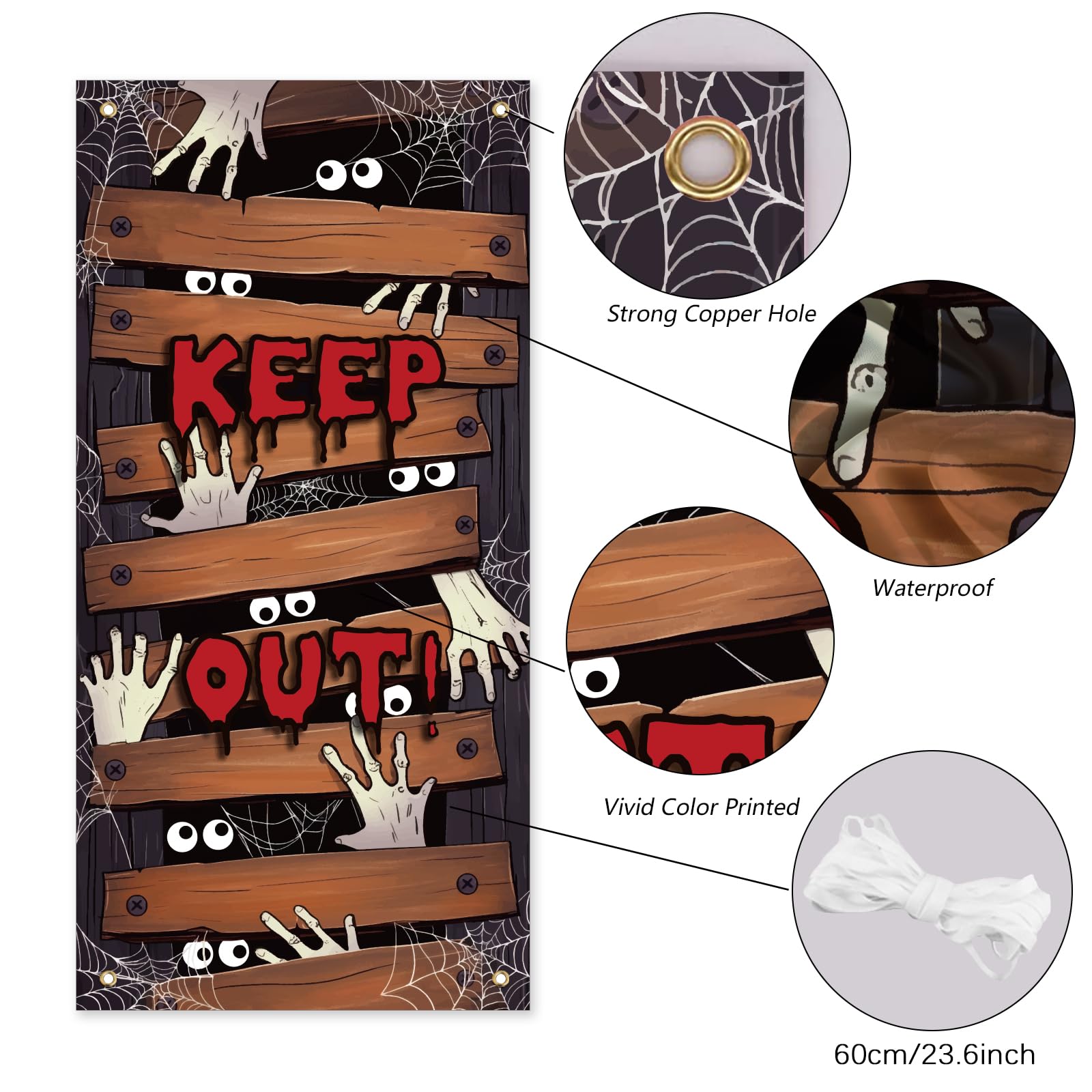 arricraft 1 Pc Halloween Theme Party Door Cover - Image 3