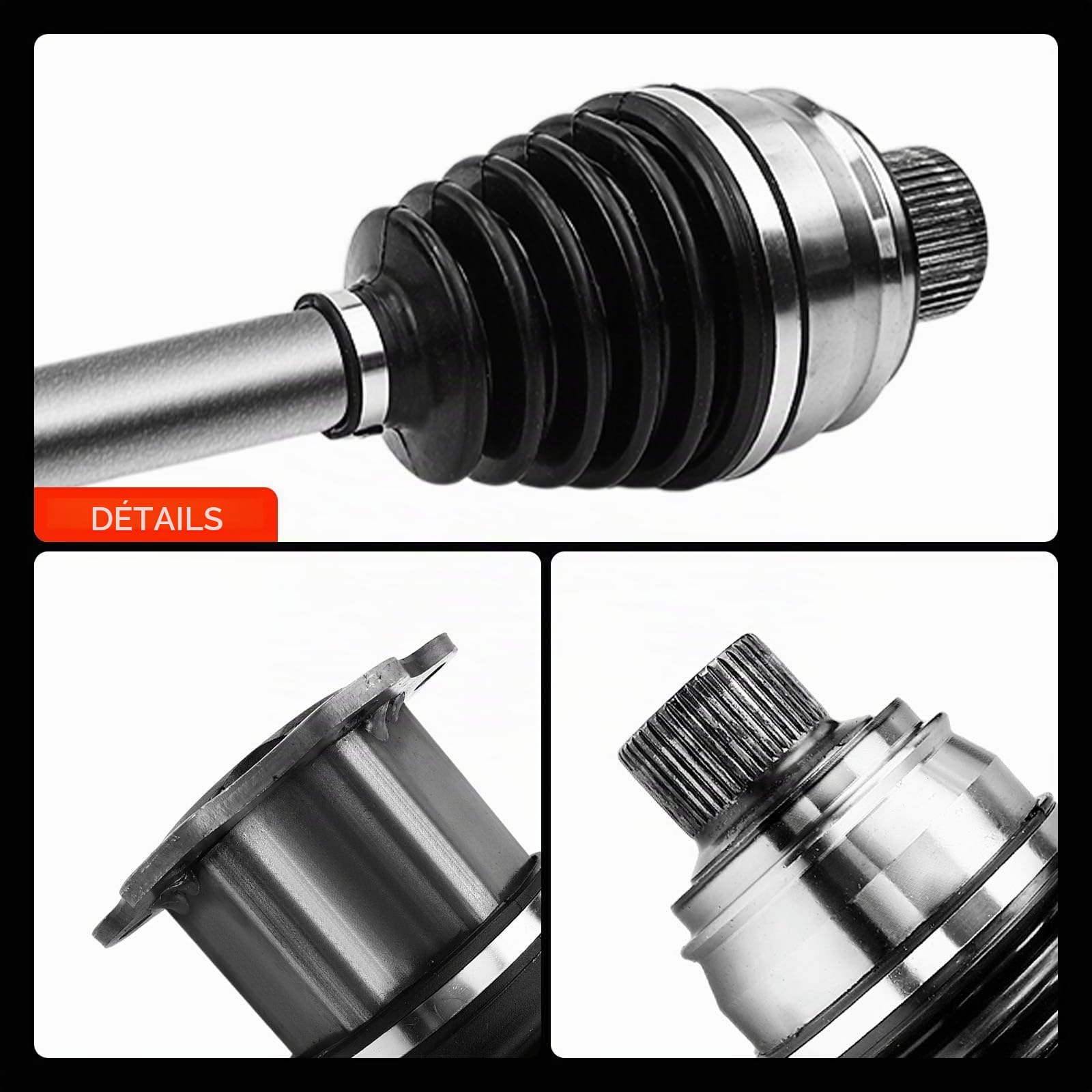 Frankberg 2x Arbre de Transmission sans bague ABS Remplacer# 4G0407271F