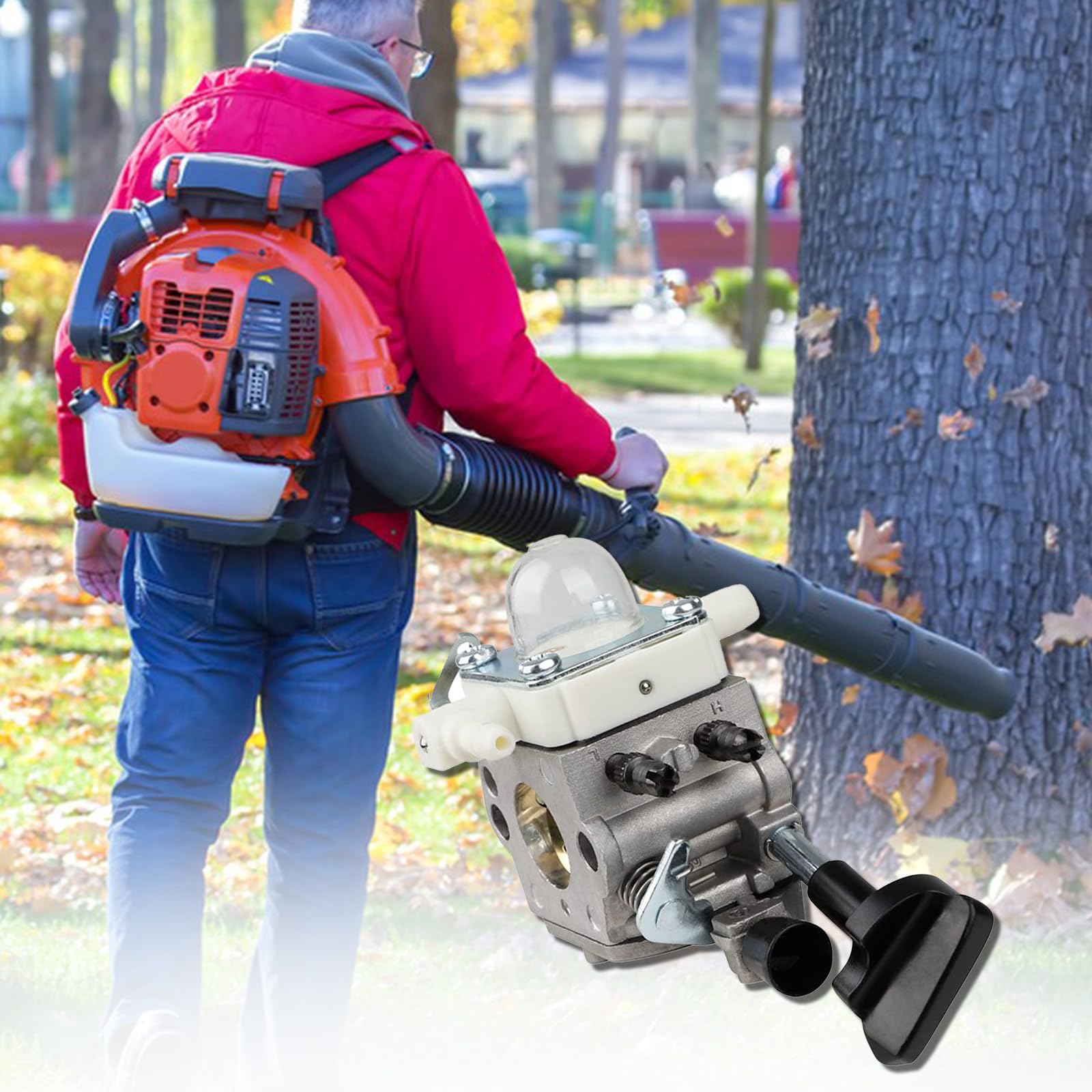 BG86 Carburateur pour Stihl BG86CE BG86Z BG86CEZ Souffleur de feuilles Carb SH86 Carburateur remplacement pour Zama C1M-S261B, Carburateur OEM 42411200616 avec filtre à air Kit de pièces de rechange