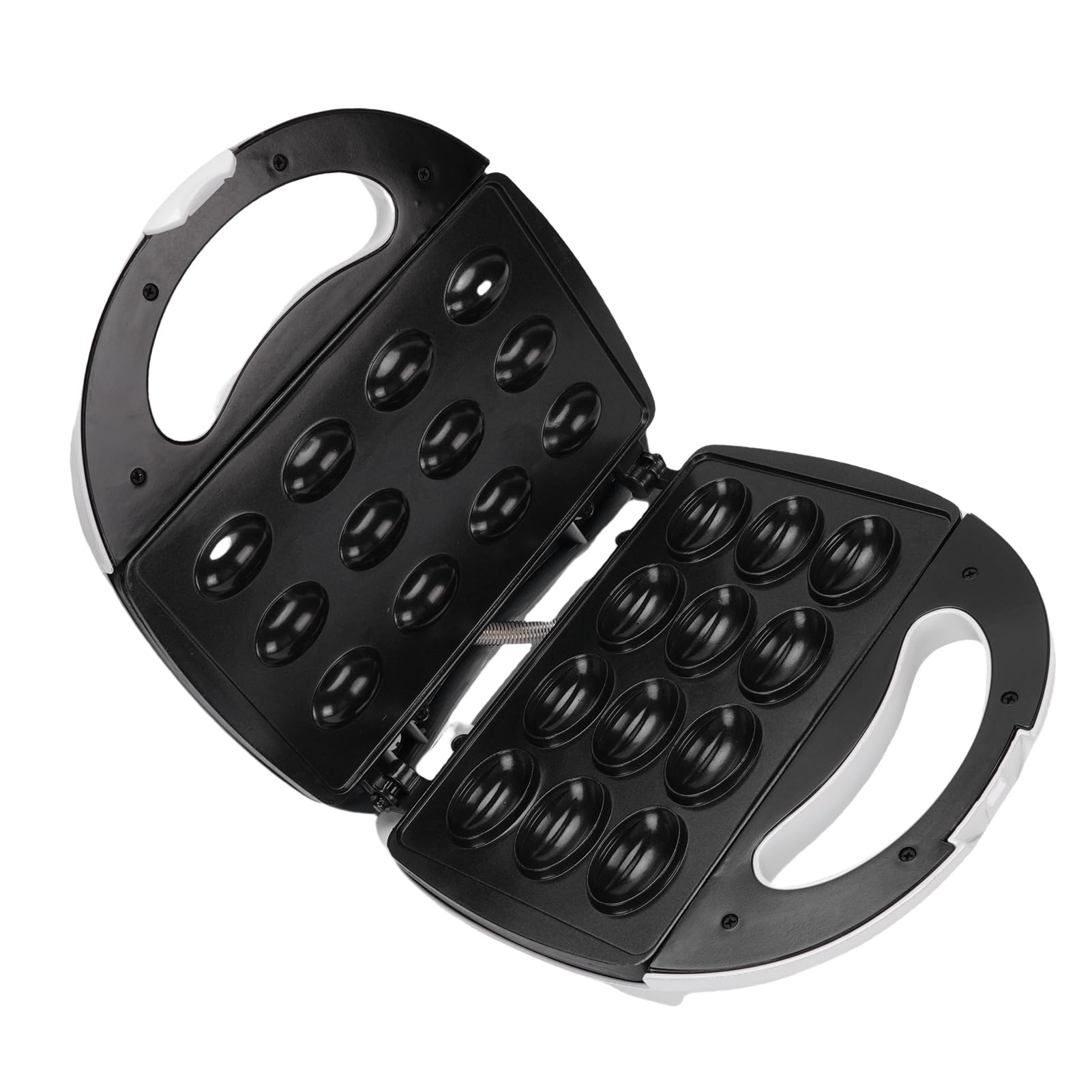 Naroote Máquina para Hacer Galletas de Nogal Contemporánea con Ergonómico, Revestimiento Antiadherente Eficiente, Calentamiento en 3 Minutos (Enchufe europeo de 220 V.)