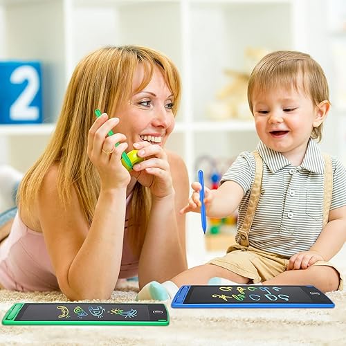 Miniatura 9 de Zhehao Paquete de 20 tableros de escritura LCD para niños, tablero de garabatos de 8.5 pulgadas, reutilizable, almohadilla de dibujo borrable,