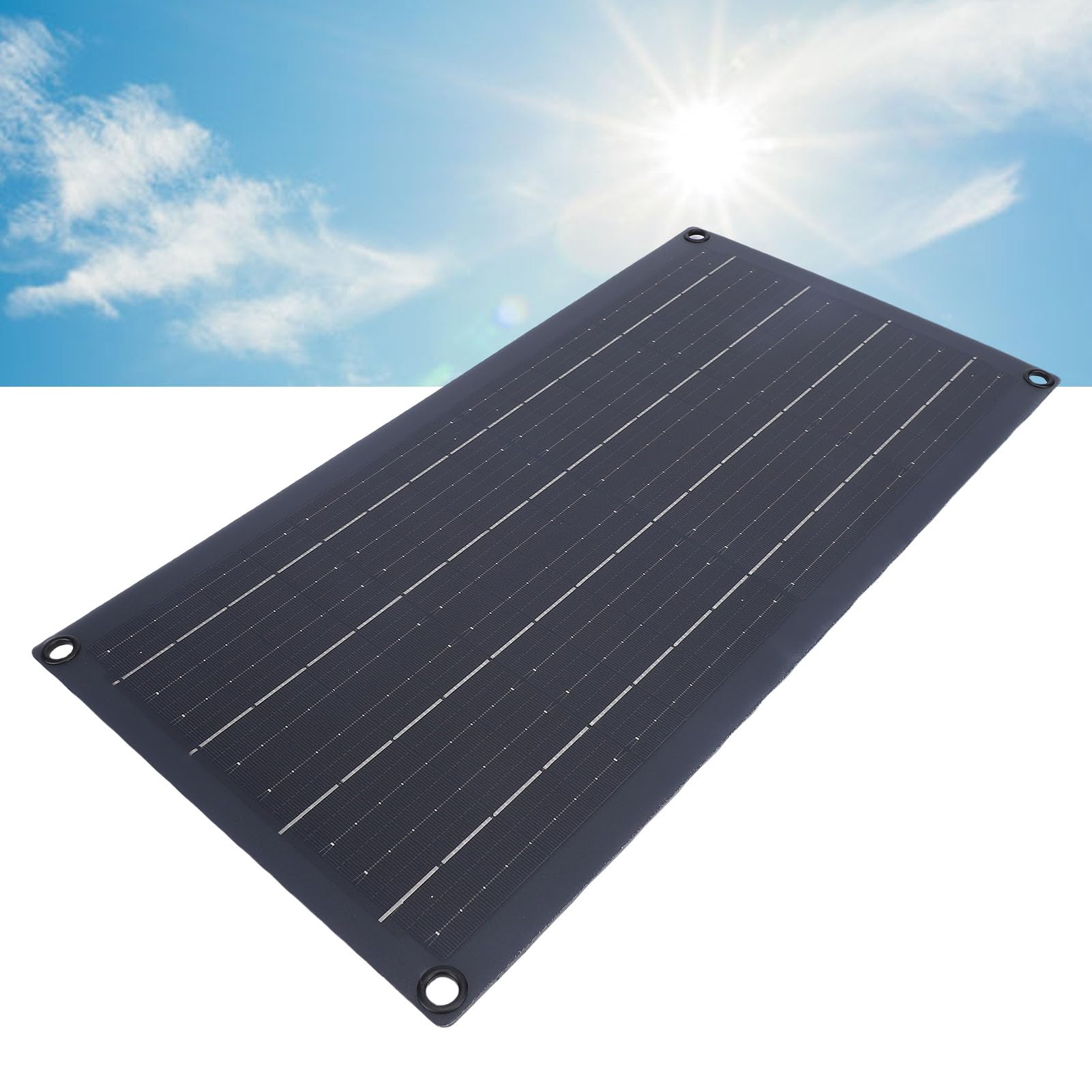 Kit de Panel Solar Monocristalino de 20W con Doble Salida USB para