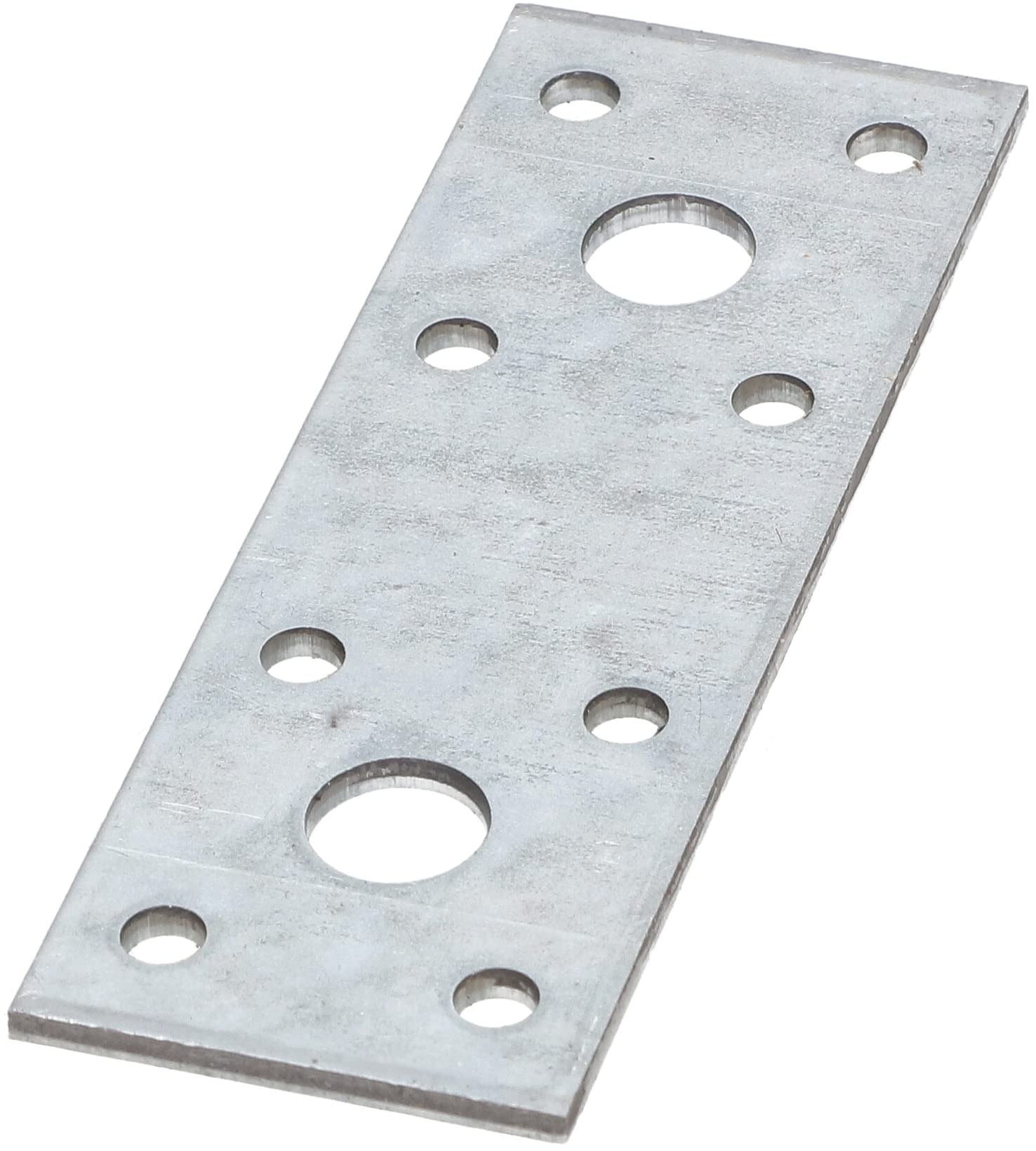 KOTARBAU Plaques perforées - 116 x 40 mm - Argent galvanisé - Connecteur plat de bois - Pour l'intérieur et l'extérieur - Plaque perforée en acier - Fer plat (25)