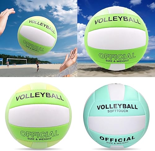 Miniatura 2 de Balones de voleibol de tamaño oficial 5, pelota de playa suave, juego de arena, competencia de entrenamiento, regalo, interior y exterior