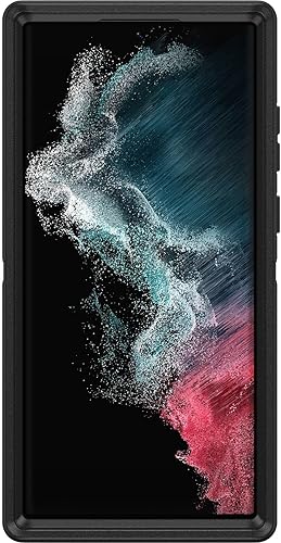 Miniatura 4 de OtterBox Funda para Galaxy S22 Ultra Defender Series, color negro, resistente y duradero, con protección de puerto, incluye soporte de clip para