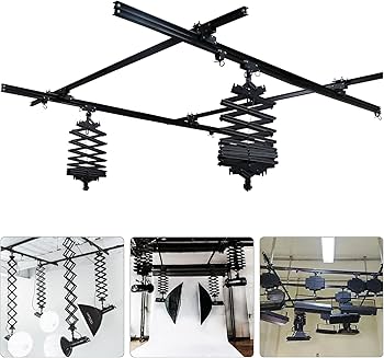 Amazon | 4.0M x 4.0M 写真照明パンタグラフ スタジオ天井レール