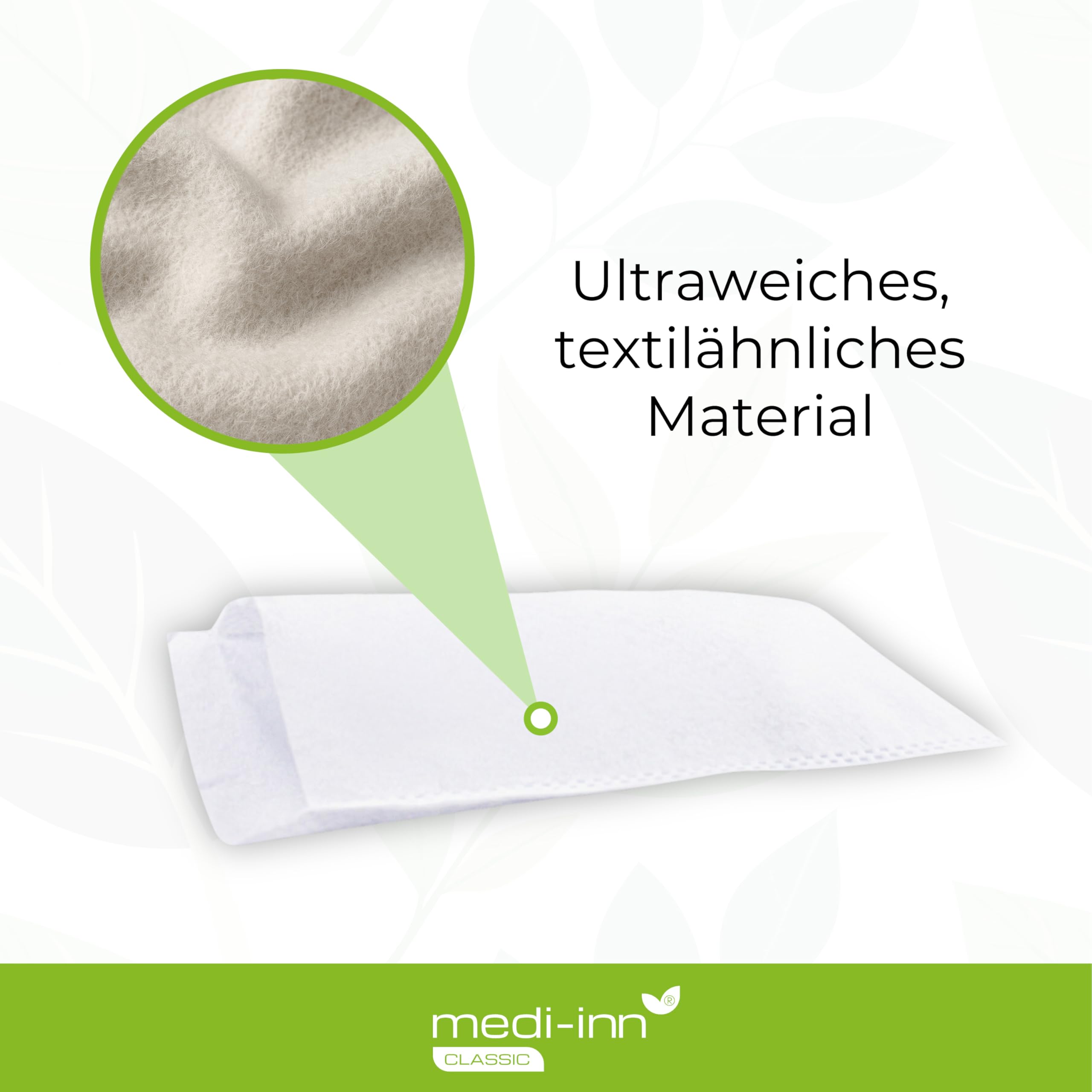 Jetable Gants de Toilette Einmalwaschlappen (Lingettes et Serviettes Jetables) Molton de Medi-Inn - 100 Stück