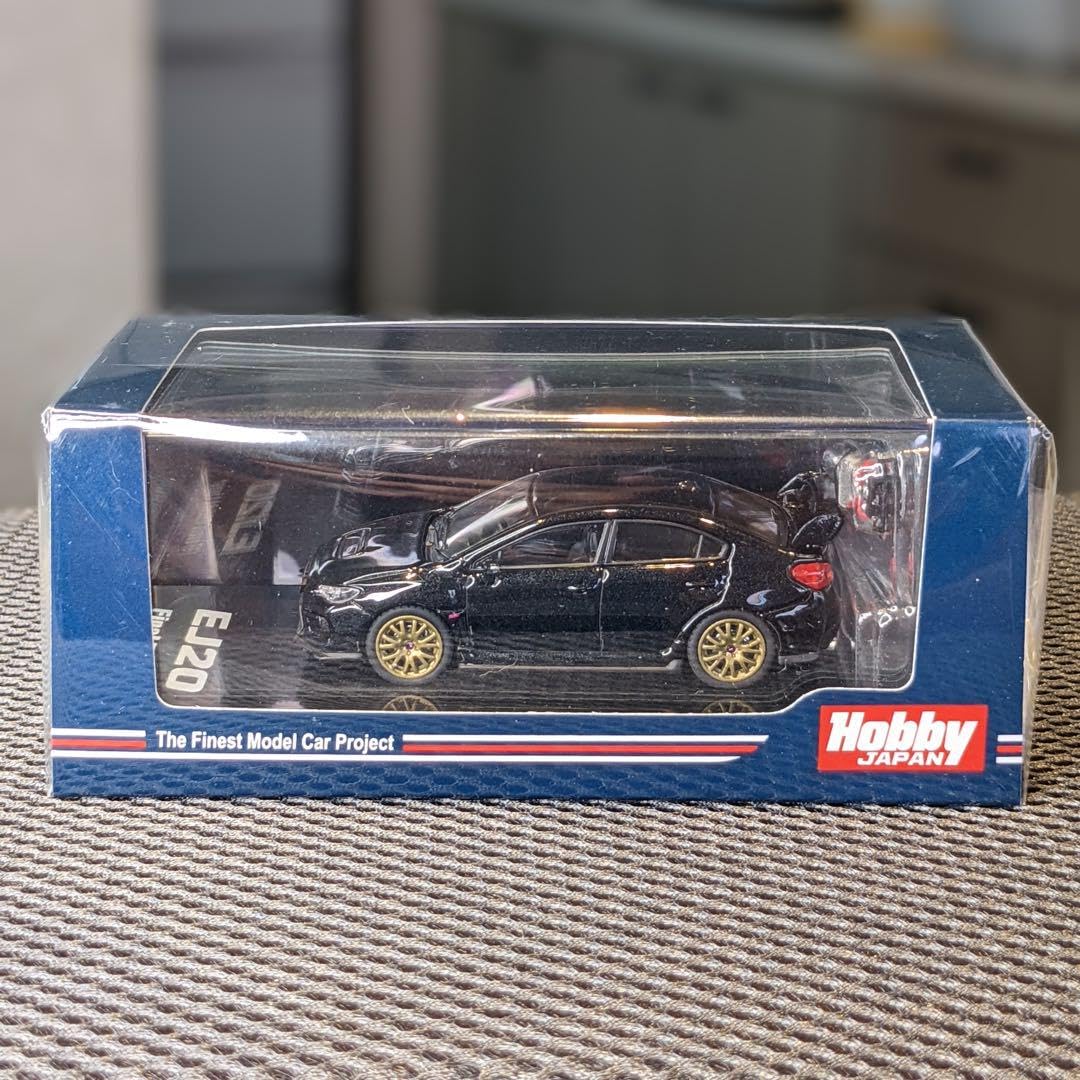 ★スポイラー付★スバル WRX STI EJ20ファイナルエディション 1/64 HOBBY JAPAN 1/64 スバル WRX STI EJ20 ファイナルエディション