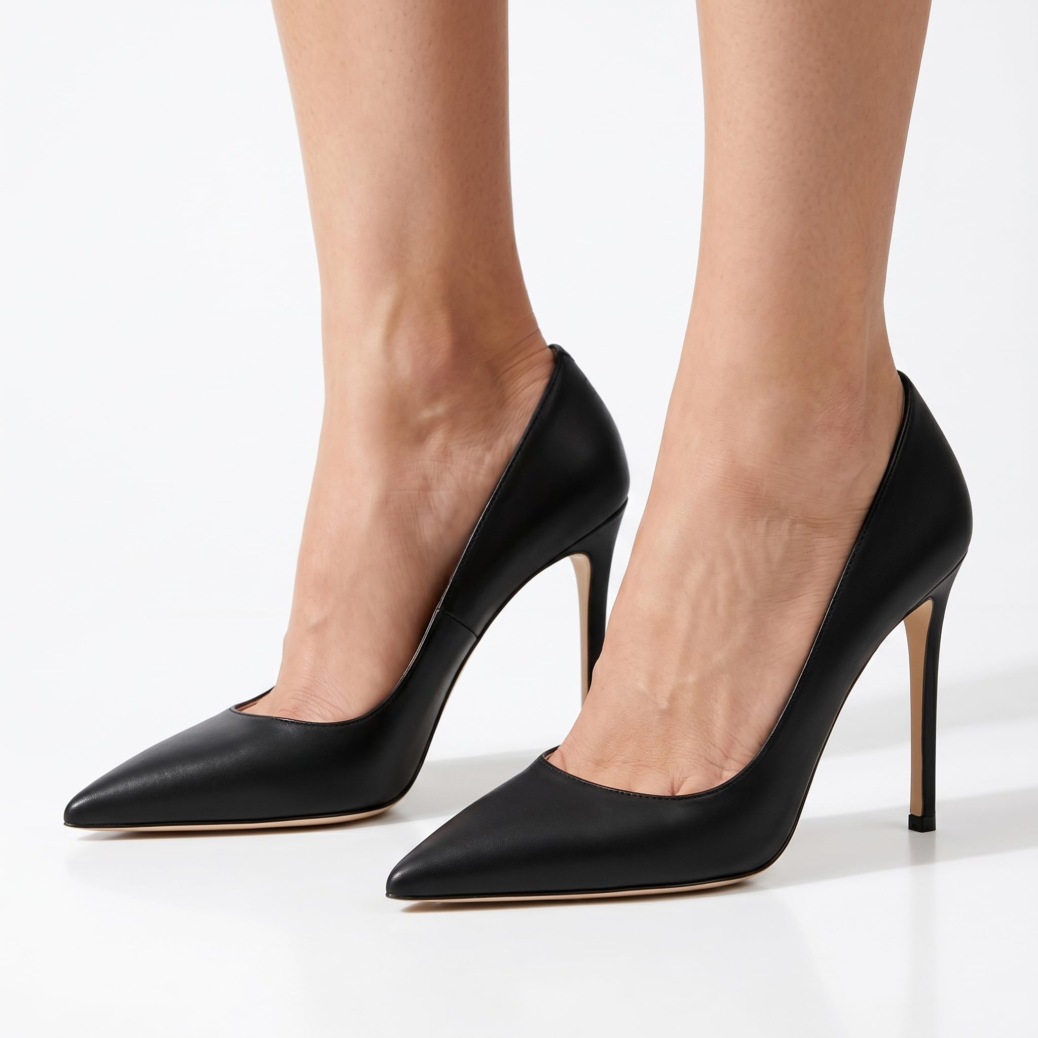 EDEFS Escarpins Pointus - Talons Hauts Femme 10 cm Talon Aiguille | Chaussures de Bureau & Soirée