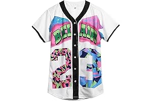 Nostalgic 90s TLC Costume: Bel Air Baseball Jersey for Groovy Vibes