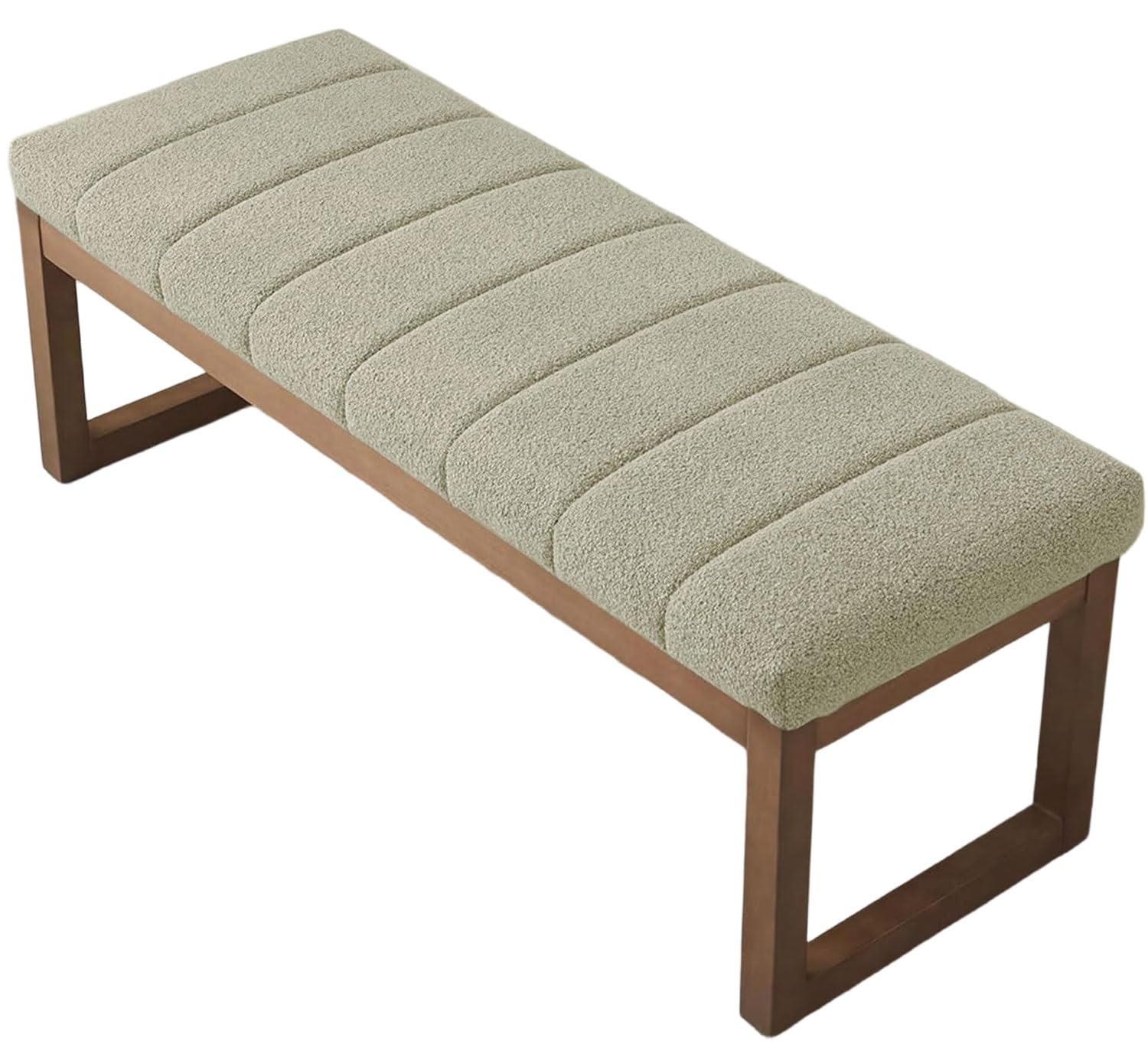 uyeoco Indoor/Outdoor Bench Cushion – 120cm/150cm/100cm/90cm x 40cm/35cm/30cm/25cm – Non-Slip Seat Pad for Bay Windows, Garden Patio, Long Chairs, Swings & Porch Furniture(Milk tea color,40x95x5cm)