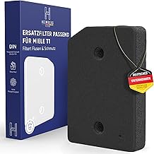 Filter Fits Miele T1 9164761 Dryer - Replacement Filter for Heat Pump Dryer - Lint Removal - Washable Base Filter - Foam Filter Fine/Coarse Lint Filter Sponge Filter (1 Filter)