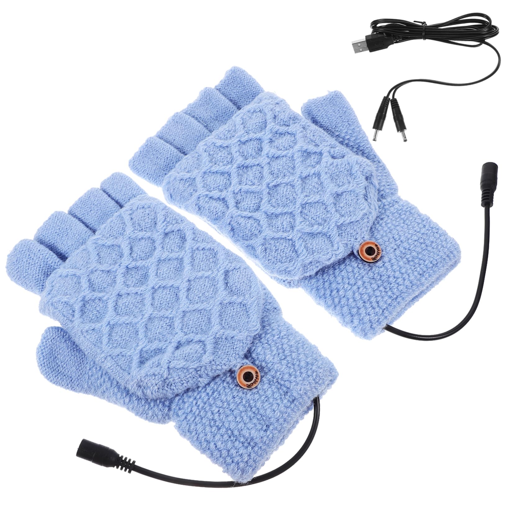 BESPORTBLE 3paia Guanti Termici Riscaldati Invernali Con Usb Guanti Per Sport All Aperto Antivento e Impermeabili Per Ciclismo Sci Escursionismo e Attività Freddo