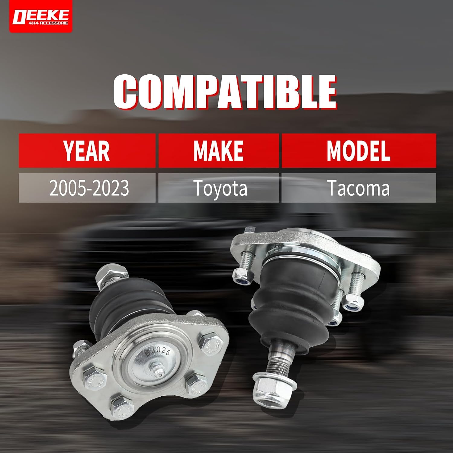 1"-4" Front Upper Suspension Ball Joints for 2005-2022 Toyota Tacoma