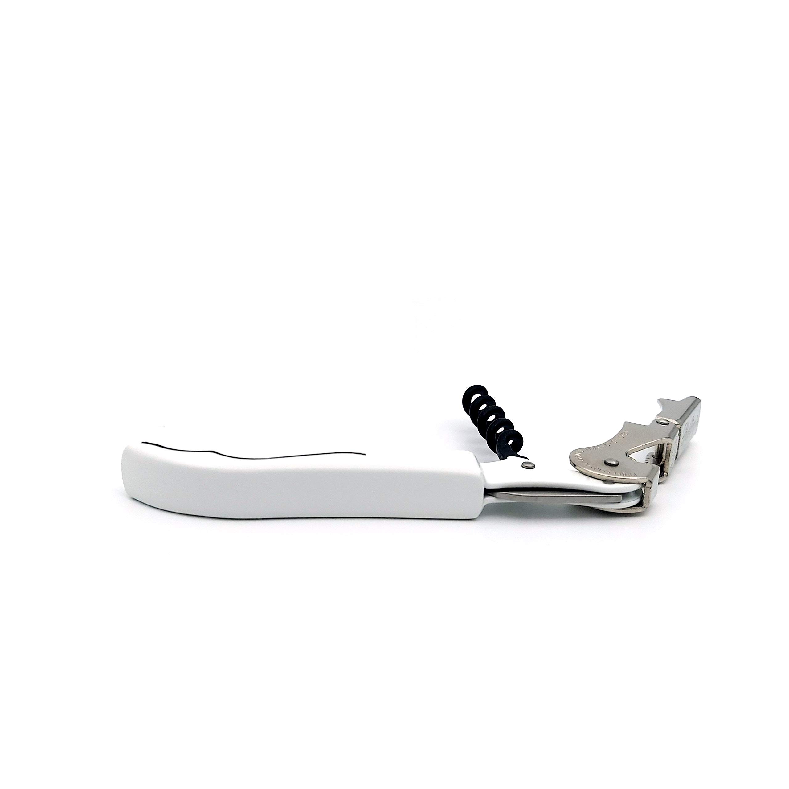 Pulltap's Sacacorchos clásico con doble bisagra para llave de vino, para zurdos (blanco), regular