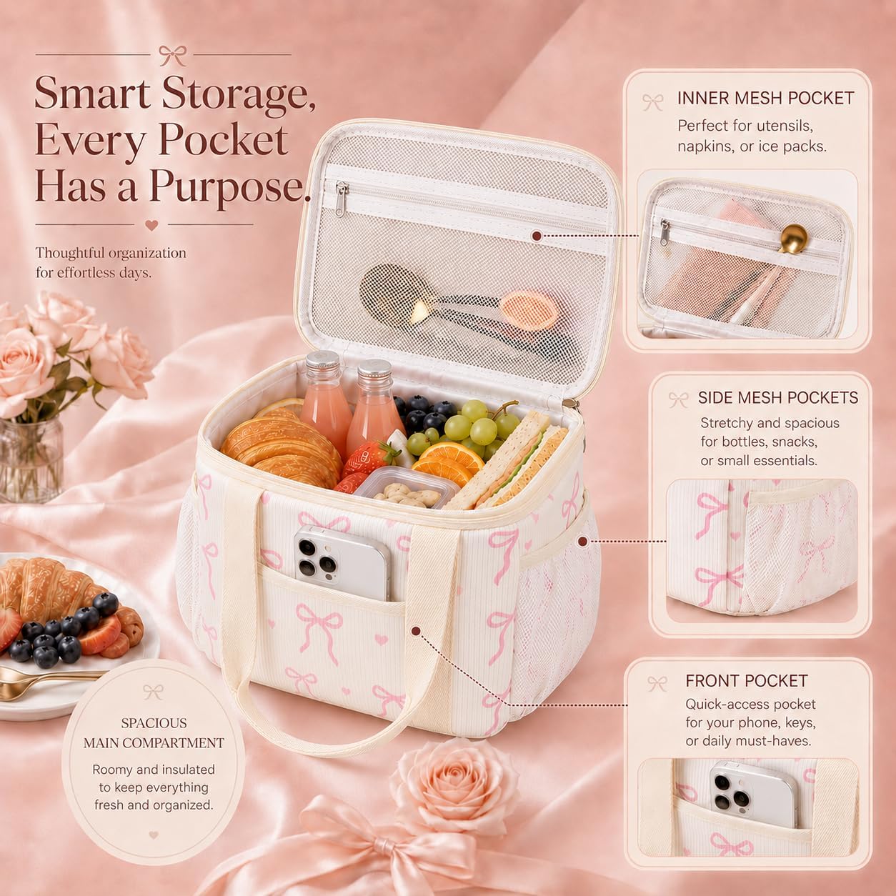 Loidou Lunch Box Women Girls 4l