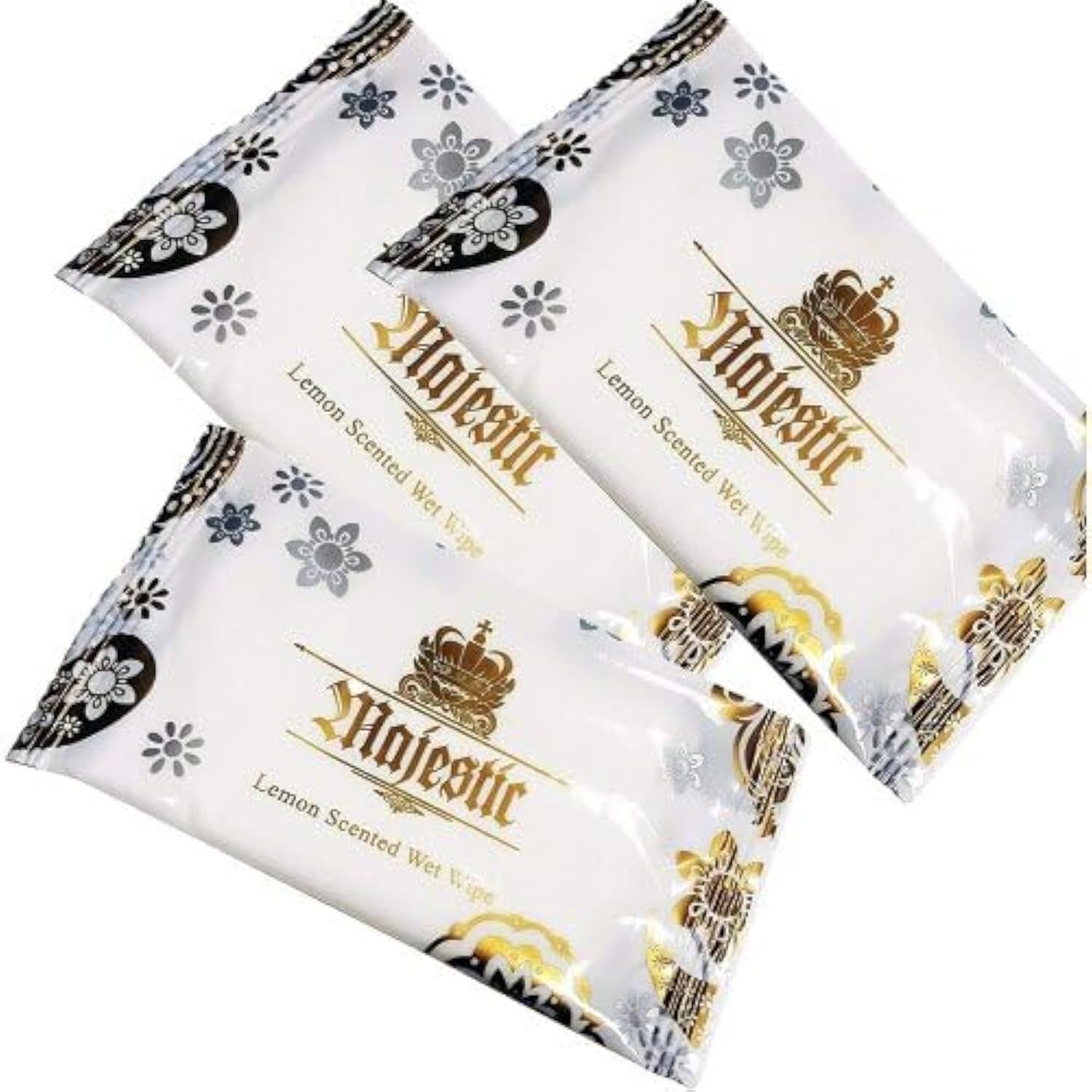 100 x Lemon Fresh Wet Hand Wipes Towels Hot Cold Individually Wrapped - Catering Restaurants Home Takeaways Hotels