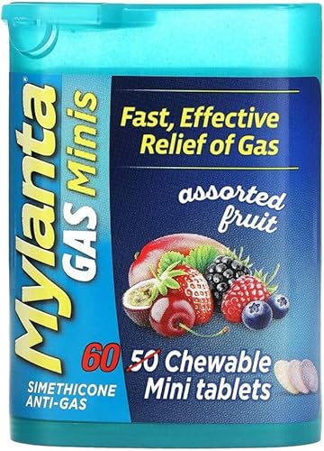 Miniatura 1 de Mylanta Tabletas de alivio de gas minis de gas frutas surtidas 60 unidades