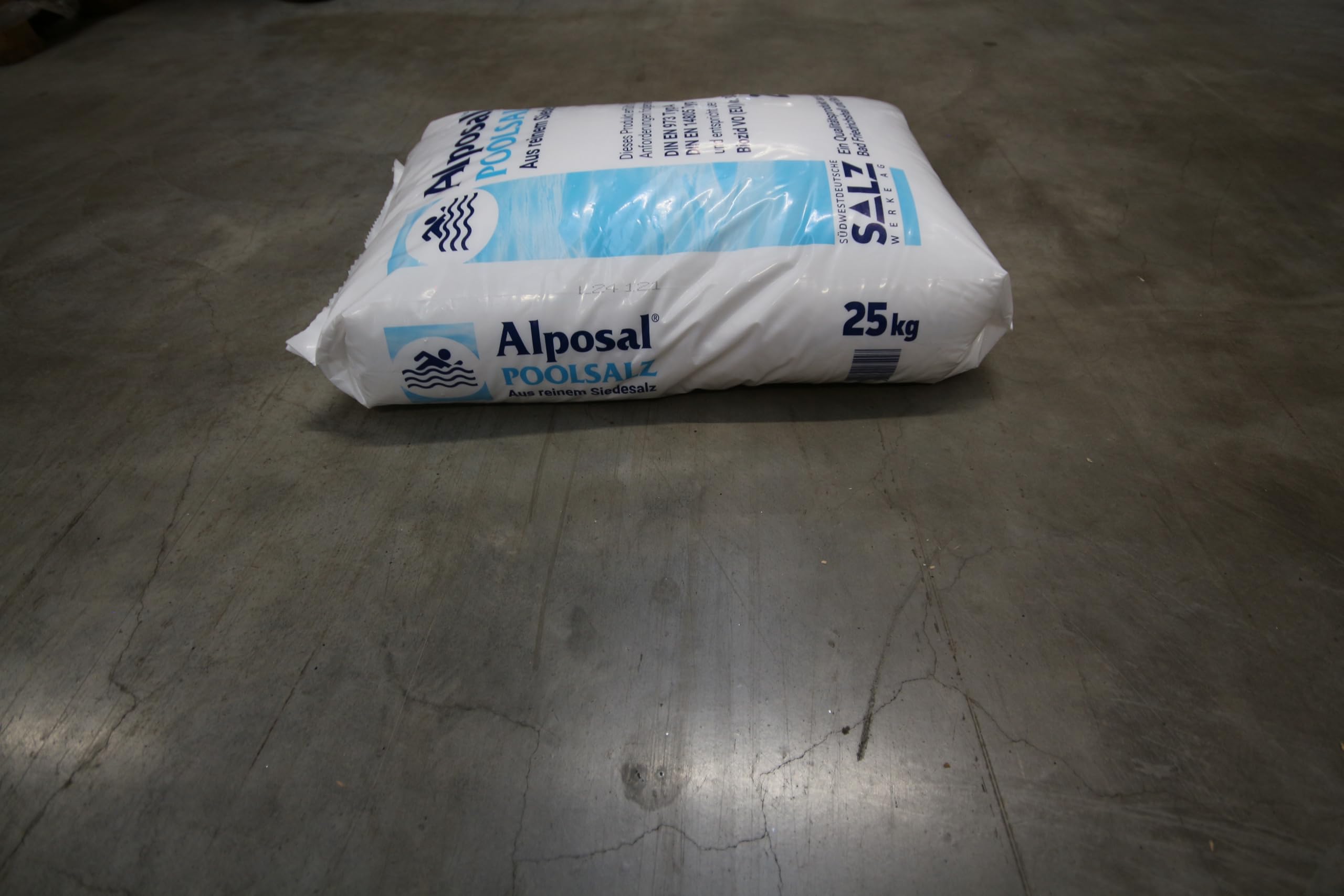 Alposal Sel de piscine composé de pur sel ignigène (convient pour appareil de chloration) en sac de 25 kg