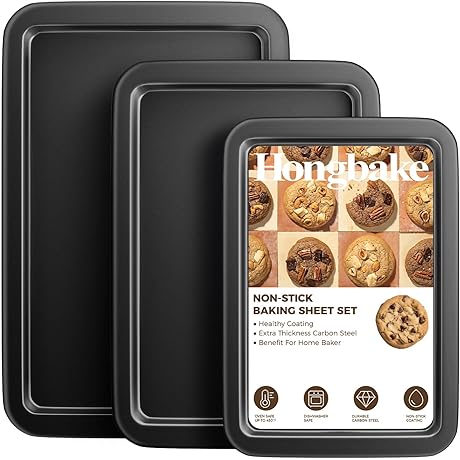 HONGBAKE Baking Sheet Pan Set: Your Secret Weapon for Effortless Baking