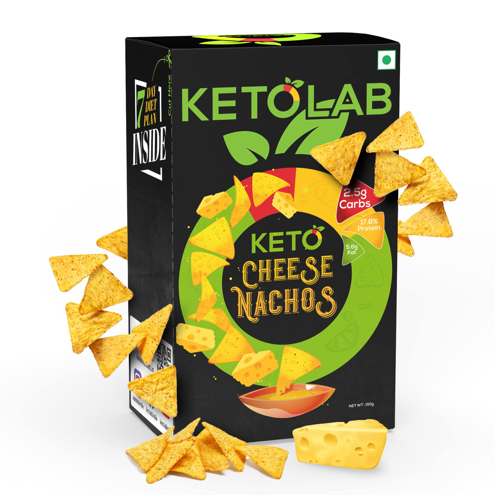 See full amazon price history chart for Ketolab Keto Cheese Nacho Chips, 150 g (Pack of 2) 2.5g Net Carb & 18% High Protein/Serving, Identical to Regular Nacho Chips, Low Carb, High Fibre, Low GI, Keto Diet, Weight Loss, Diabetic Friendly Ketolab Keto Cheese Nacho Chips, 150 g (Pack of 2) 2.5g Net Carb & 18% High Protein/Serving, Identical to Regular Nacho Chips, Low Carb, High Fibre, Low GI, Keto Diet, Weight Loss, Diabetic Friendly (B0B5WY4G3Y) Amazon Price History, Amazon Price Tracker