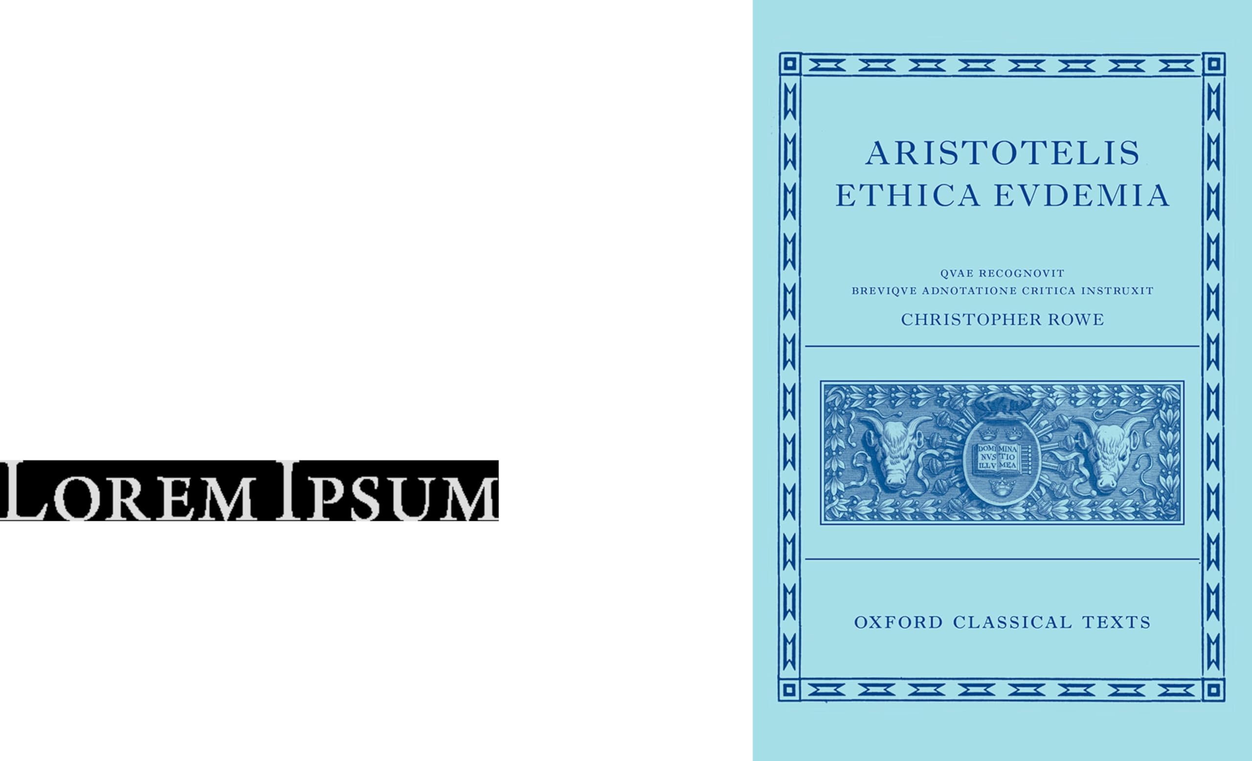 Aristotle's Eudemian Ethics by Christopher Rowe - 9780198838326