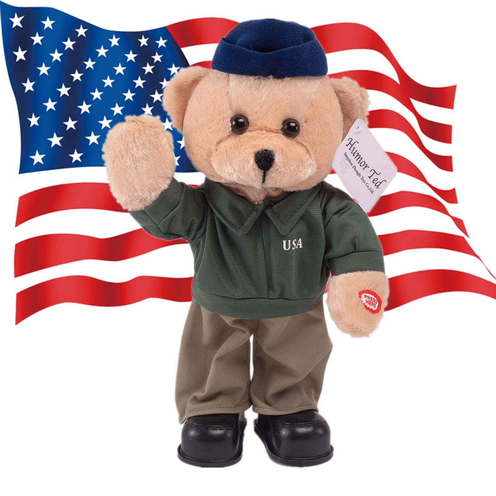 Amazon.com: Children's Idol Military Hero Teddy Bear Stuffed