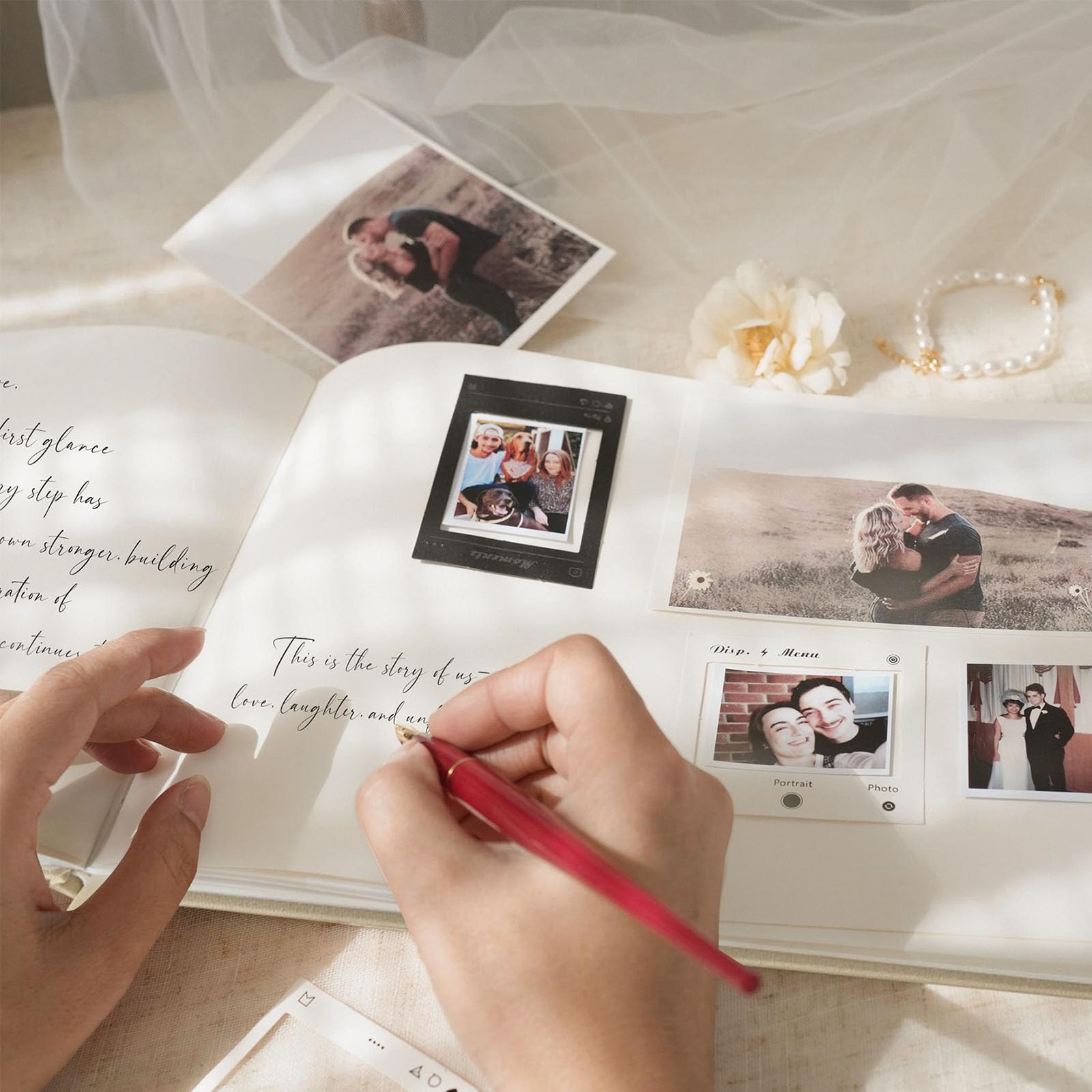 Libro degli ospiti personalizzato per matrimoni, con copertina rigida per ricevimenti di nozze, feste di compleanno o eventi, elegante libro degli ospiti con pagine bianche per firma, extra large 29,2
