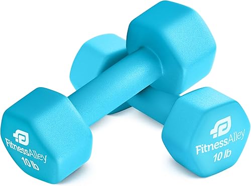 Miniatura 7 de Juego de mancuernas hexagonales revestidas de neopreno para un agarre antideslizante, juego de pesas de mano hexagonales de neopreno, juego de dos