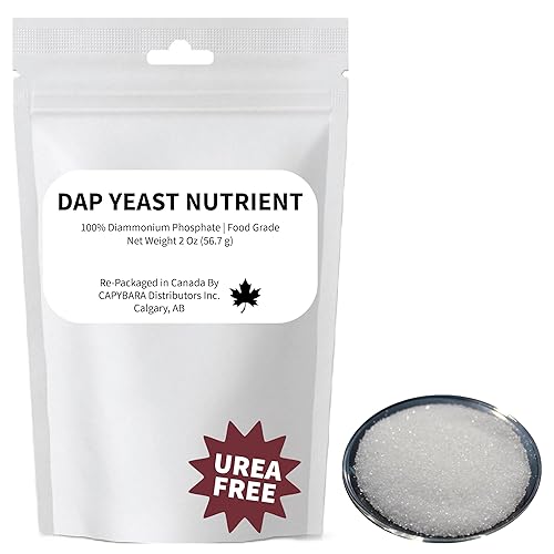 Nutrientes de levadura 100% DAP - 2 oz (56.7 g) - Fosfato diamónico de grado alimenticio (DAP) - Uso en vinificación Cerveza Cerveza Mead Cider