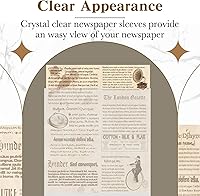 Vista 5 de Seajan 100 bolsas de plástico transparentes para periódicos de 24 x 16 pulgadas, fundas de plástico para obras de arte, revistas, fundas protectoras