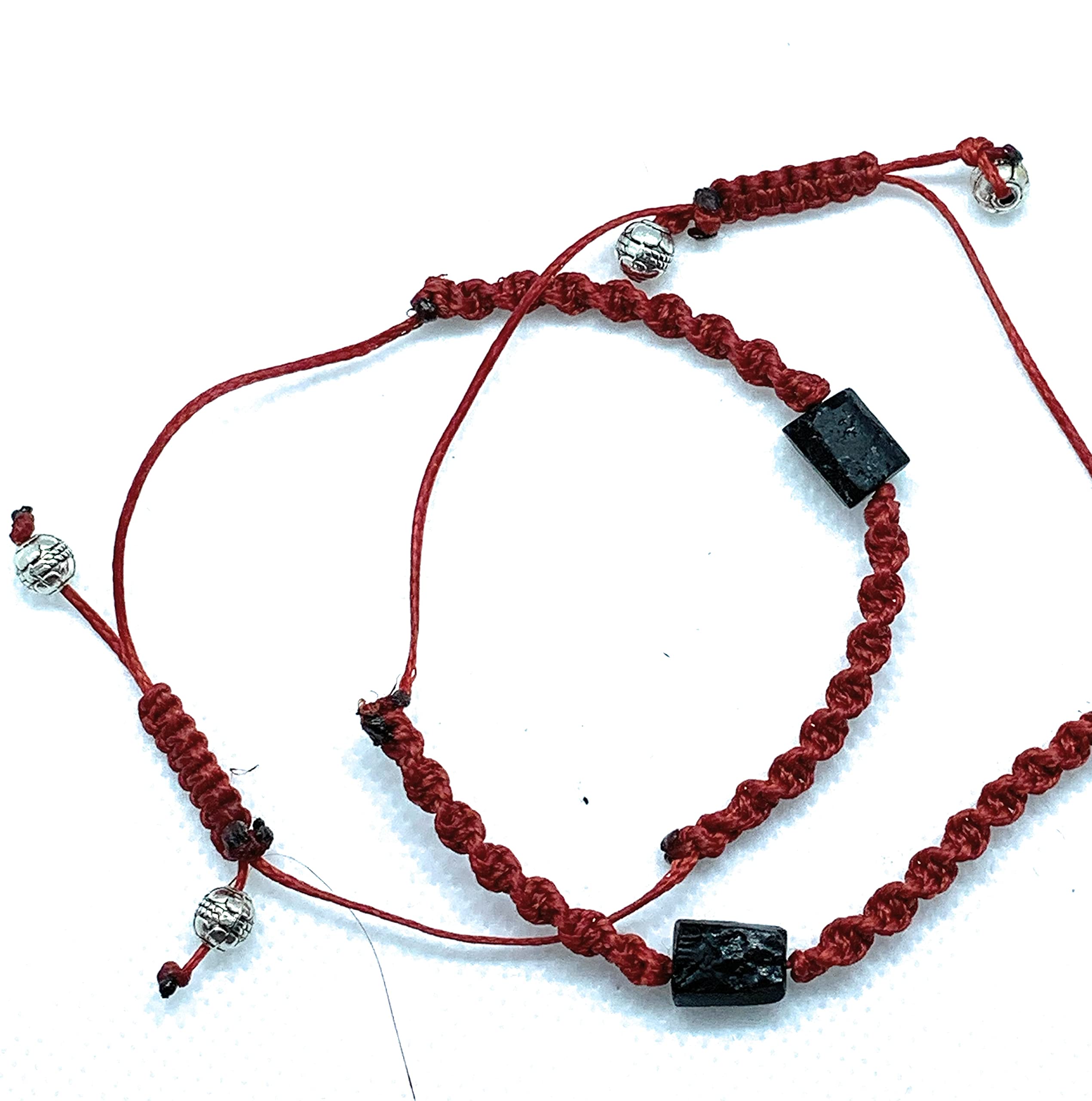 Handmade Pulseras de Turmalina Negra