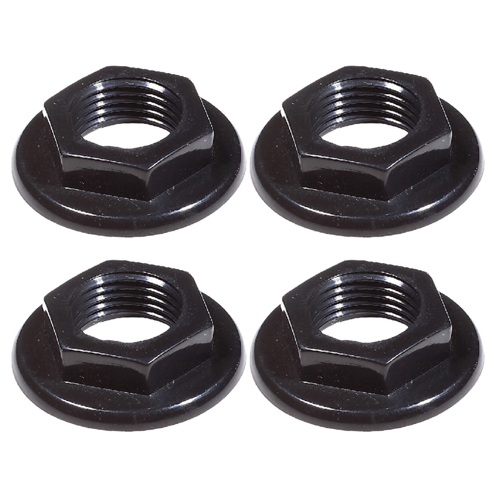 4 pezzi Sink Tap Back Nut 1/2" BSP Plastic Black Nuts Accessories for Bathroom Basin Taps Mixers Round Faced Flanged Back Nuts Home Tools lavello rubinetto posteriore pollici BSP plastica 1/2"