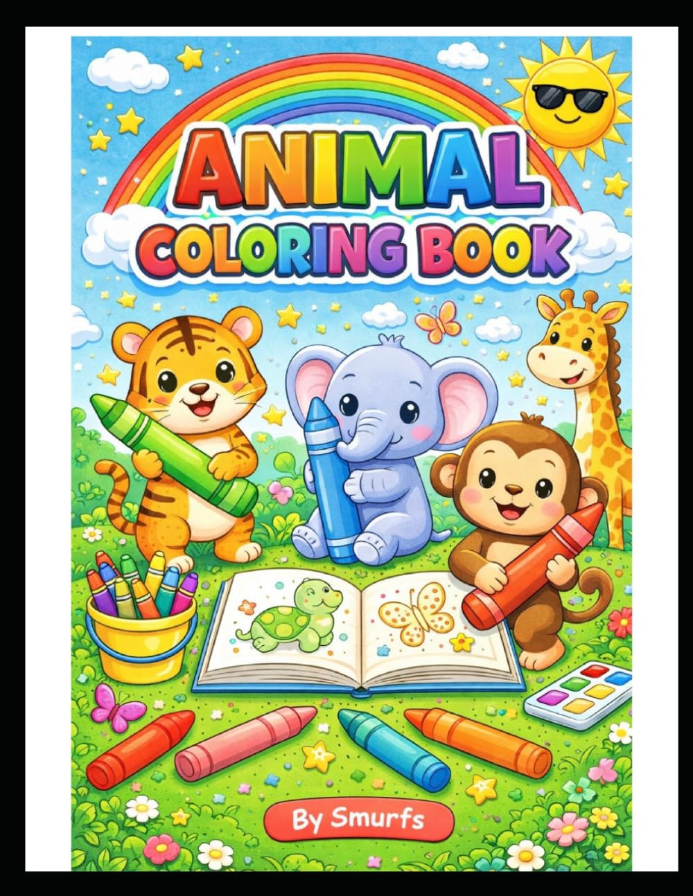 Animal Fun Coloring Book for Kids: Fun and Easy Bold & Simple Animal Designs for Toddlers and Preschoolers | Cute Coloring Pages to Boost Creativity and Learning