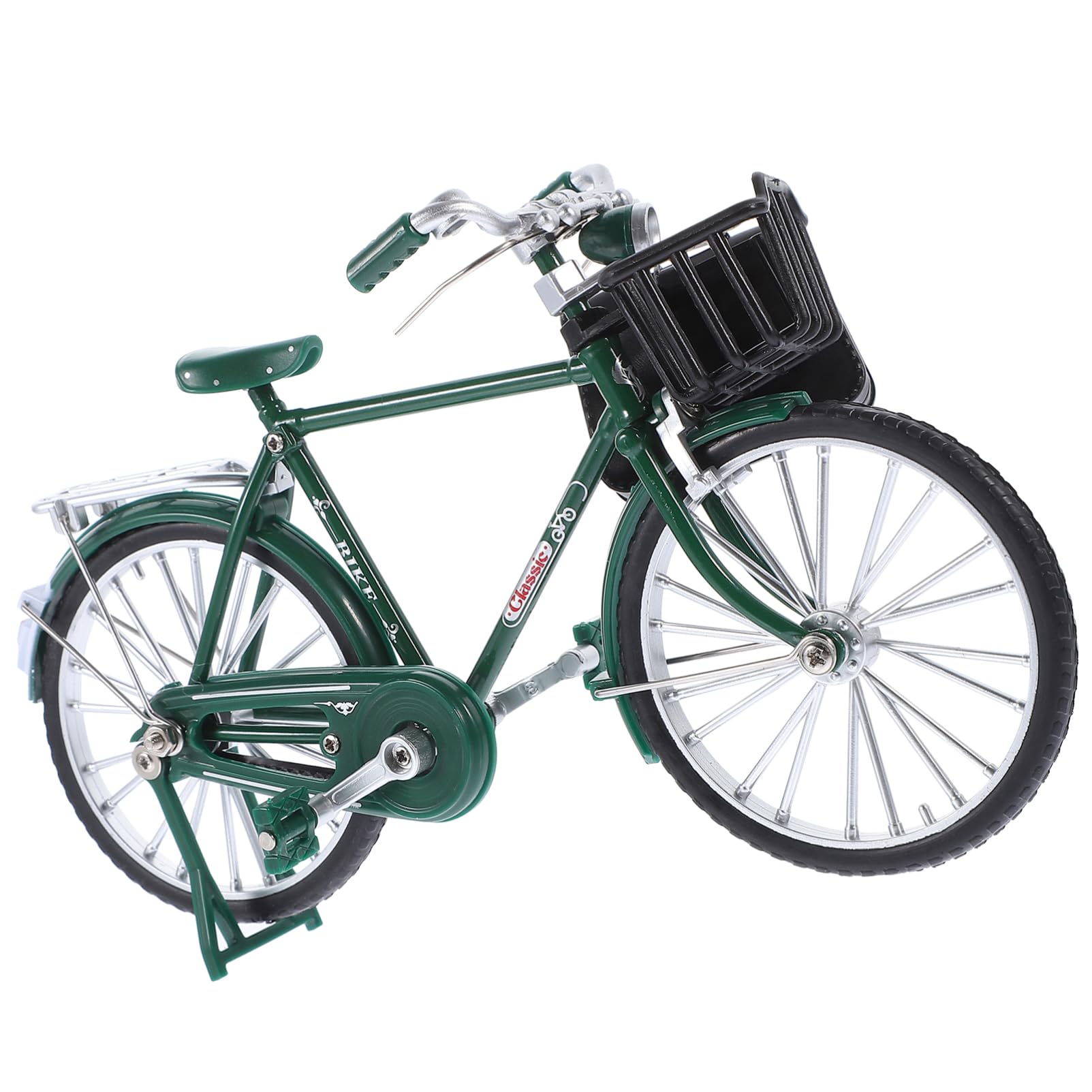 Zerodeko Retro Bike Model Ornament DIY Mini Model Bicycle Metal Alloy Vintage Bike Ornament Small Bike Statue for Desktop