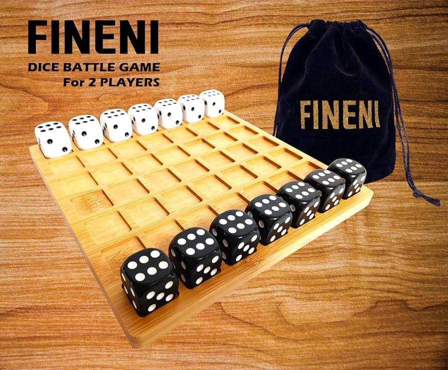 Amazon | FINENI ダイスバトル 2人用ボードゲーム 丈夫な2人用