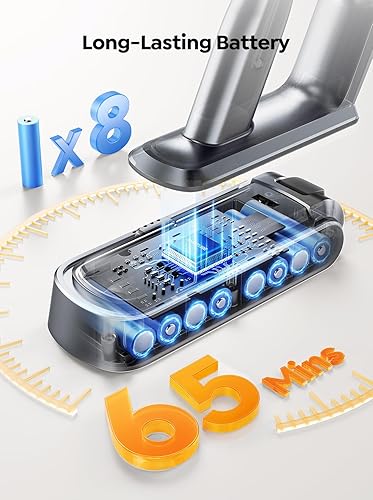 Miniatura 4 de Aspiradora inalámbrica, 650 W con herramienta de limpieza de colchón adicional, aspiradora de palo de 50 KPA para el hogar 65 minutos de tiempo de