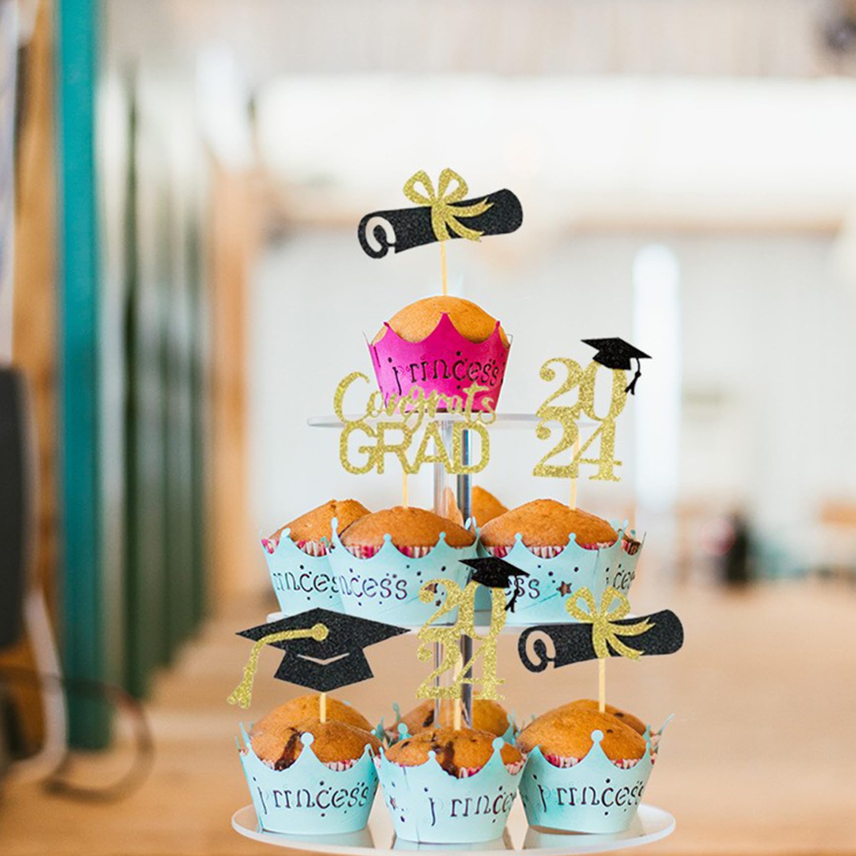 Class Of 2020 Graduation Banner - Gold Glitter Test Paper Design, Congrats Bunting For Senior Party - View #7