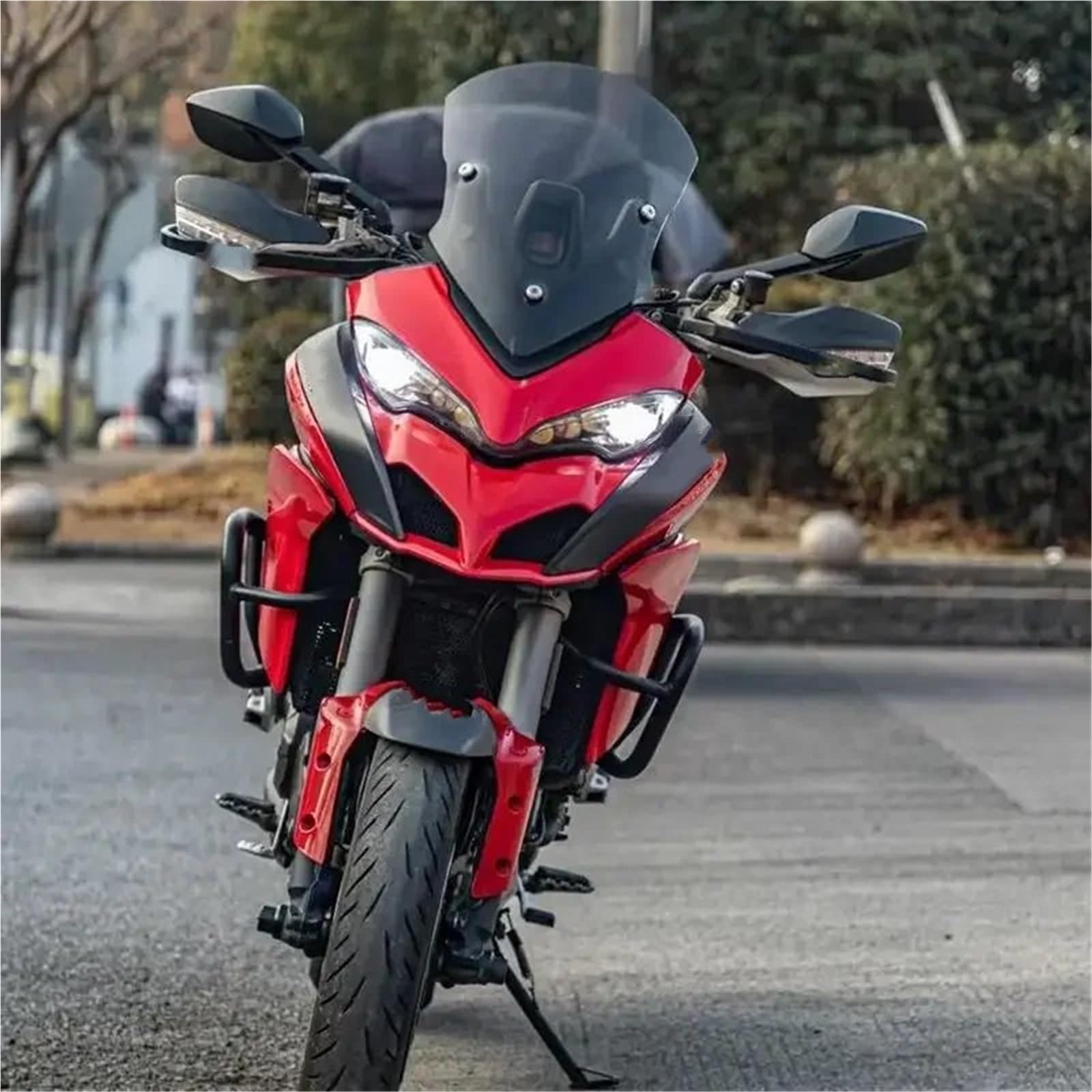Deflektor motocykla,powietrzadeflektor Pasuje do 9 20DUCATI MULTISTRADA MTS950S MTS950 MTS1200 MTS1200S MTS1260 2015-2021 Szyba przednia motocykla(Transparent 52cm)