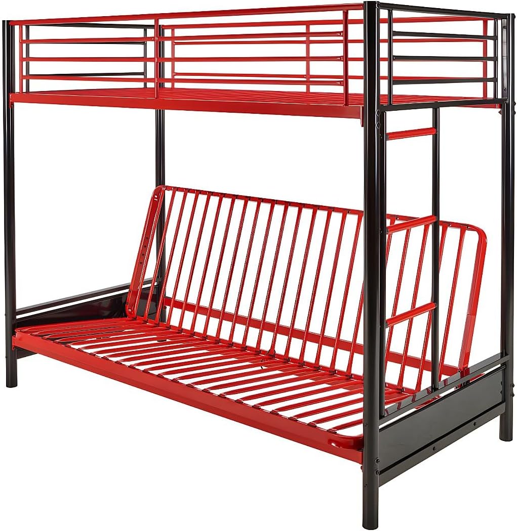 Vente-unique MODULO V Mezzanine Bed with Convertible Sofa frame in sofa configuration, without futon mattress.