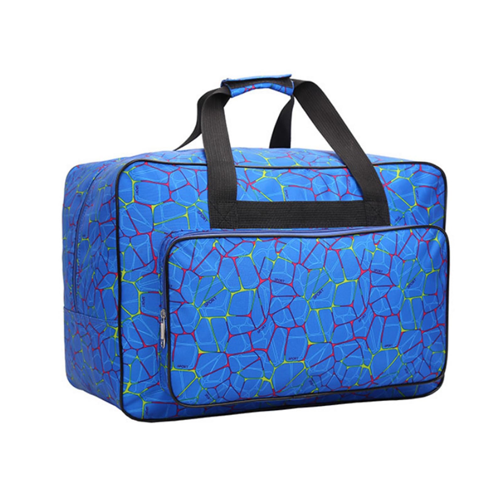 Buxuaaaa Blue Portable Sewing Machine Carrying Case Travel Storage Bag With Spacious Front Pocket For Household Storage Solution Sewing Machine Carrying Case
